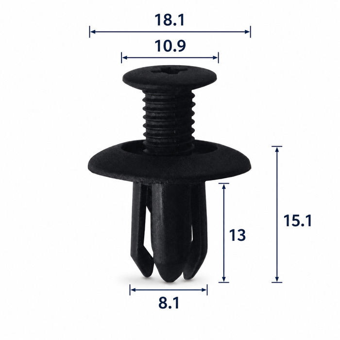 Клипса пластиковая для GM, Hyundai, Kia ОЕМ: 0G03250037A, 91059FC050